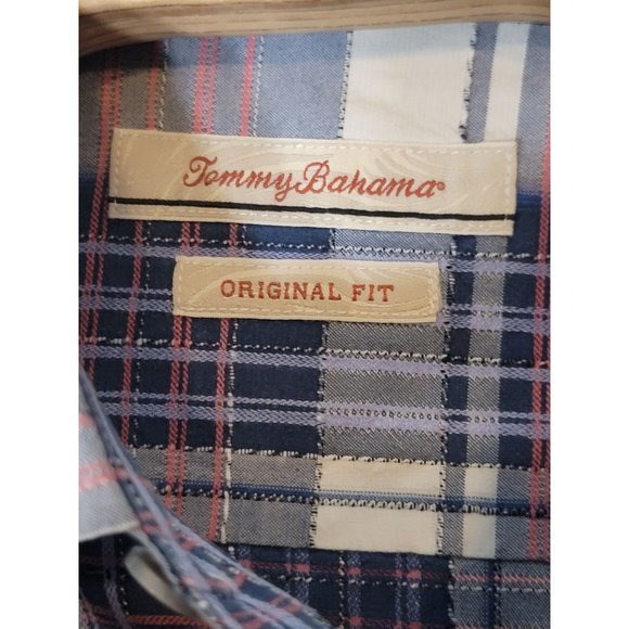 Tommy Bahama 75% Silk Multicolor Button Up Short Sleeve Shirt Large Size‎ Large - Picture 5 of 7